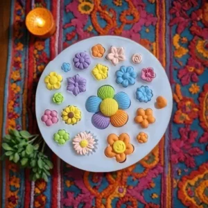 قالب سیلیکونی گل خمیری